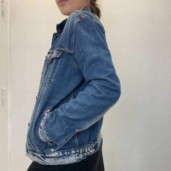 M - Levi’s Faded Dark Wash Denim Jacket - Picture 4 of 6